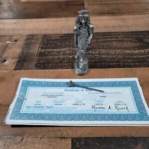 Vintage Michael Ricker Pewter collectors society "Amanda"